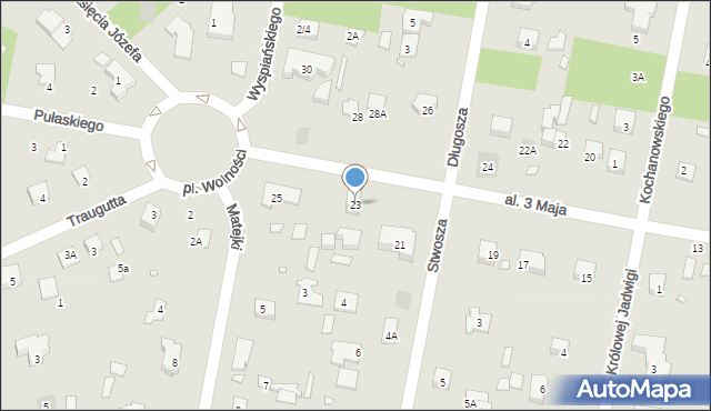 Piaseczno, Aleja 3 Maja, 23, mapa Piaseczno