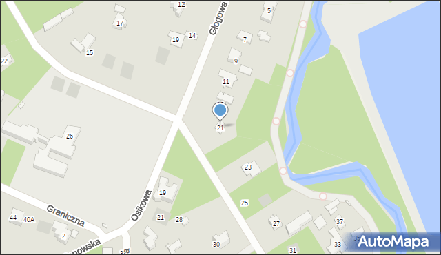 Piaseczno, Aleja Brzóz, 21, mapa Piaseczno