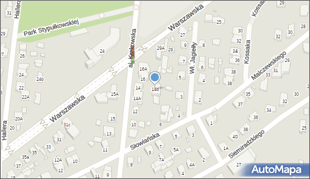 Piastów, Aleja Krakowska, 14b, mapa Piastów