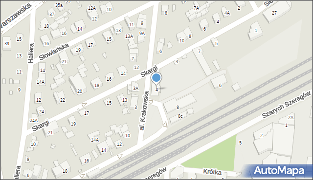 Piastów, Aleja Krakowska, 4, mapa Piastów