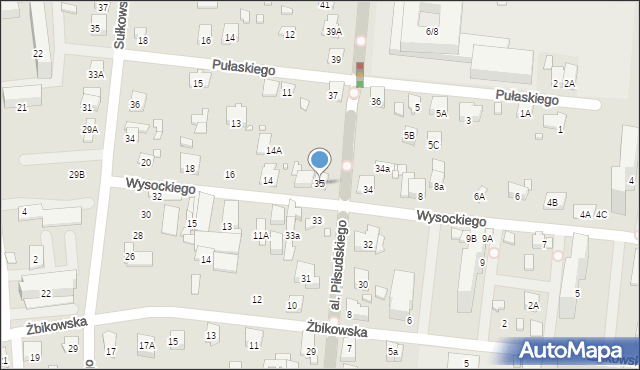 Piastów, Aleja Piłsudskiego Józefa, marsz., 35, mapa Piastów