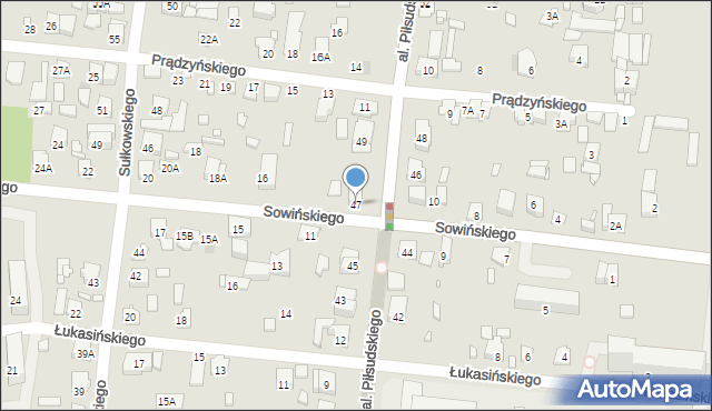 Piastów, Aleja Piłsudskiego Józefa, marsz., 47, mapa Piastów