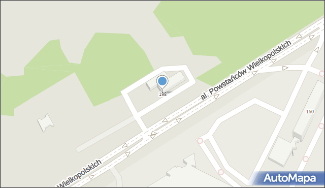 Piła, Aleja Powstańców Wielkopolskich, 198, mapa Piły