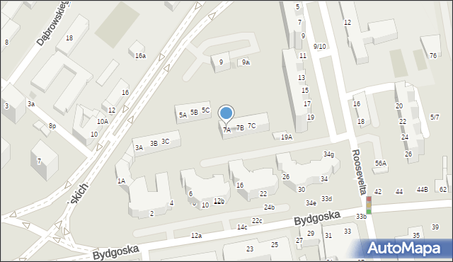 Piła, Aleja Powstańców Wielkopolskich, 7A, mapa Piły