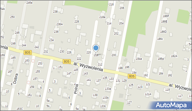 Pilawa, Aleja Wyzwolenia, 218, mapa Pilawa