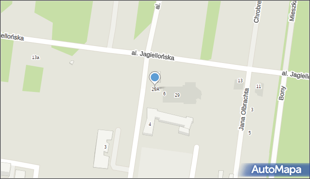 Pionki, Aleje Lipowe, 29A, mapa Pionki