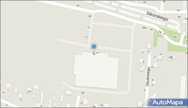 Piotrków Trybunalski, Aleja Sikorskiego Władysława, gen., 51, mapa Piotrków Trybunalski