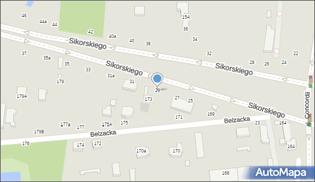 Piotrków Trybunalski, Aleje Sikorskiego Władysława, gen., 29, mapa Piotrków Trybunalski