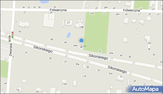 Piotrków Trybunalski, Aleje Sikorskiego Władysława, gen., 44, mapa Piotrków Trybunalski