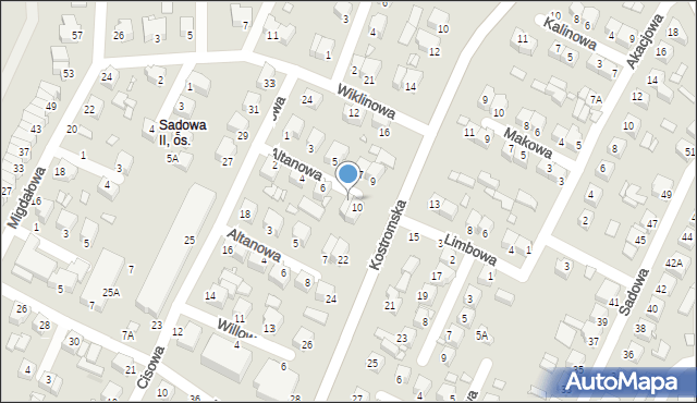 Piotrków Trybunalski, Altanowa, 8, mapa Piotrków Trybunalski