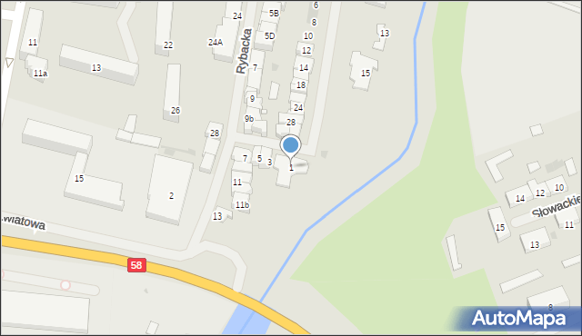 Pisz, Aleja Piłsudskiego Józefa, marsz., 1, mapa Pisz