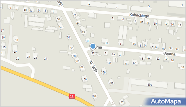 Pleszew, Aleje Wojska Polskiego, 33, mapa Pleszew