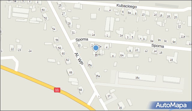 Pleszew, Aleje Wojska Polskiego, 35, mapa Pleszew