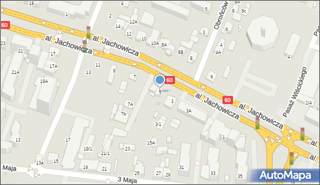 Płock, Aleja Jachowicza Stanisława, 5, mapa Płock