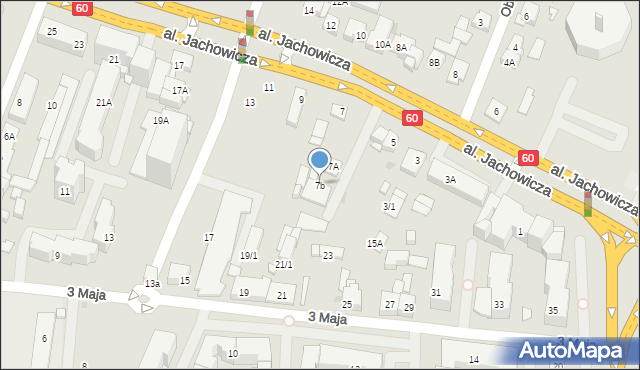 Płock, Aleja Jachowicza Stanisława, 7b, mapa Płock
