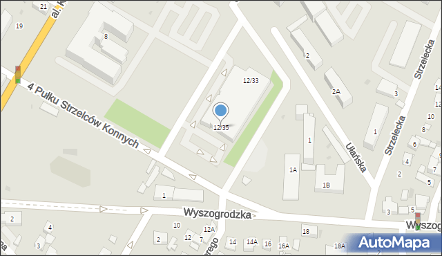 Płock, Aleja Kilińskiego Jana, płk., 12/35, mapa Płock