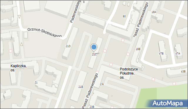 Płock, Aleja Jana Pawła II, 21C, mapa Płock