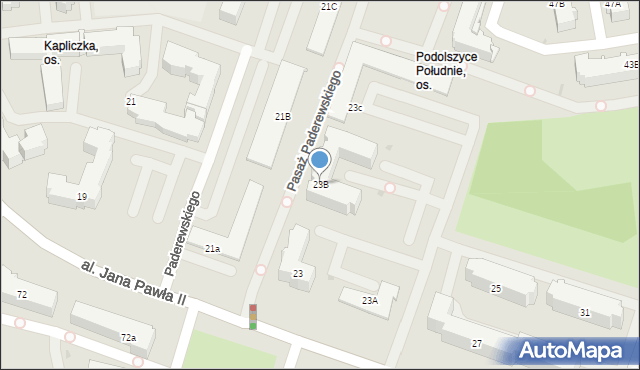 Płock, Aleja Jana Pawła II, 23B, mapa Płock