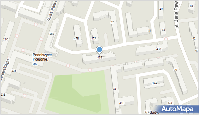 Płock, Aleja Jana Pawła II, 43B, mapa Płock