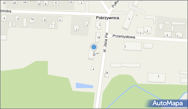 Pokrzywnica, Aleja Jana Pawła II, 2b, mapa Pokrzywnica
