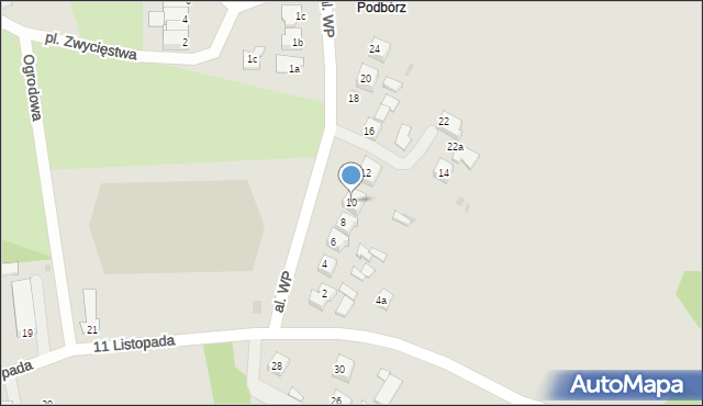 Poniatowa, Aleja Wojska Polskiego, 10, mapa Poniatowa