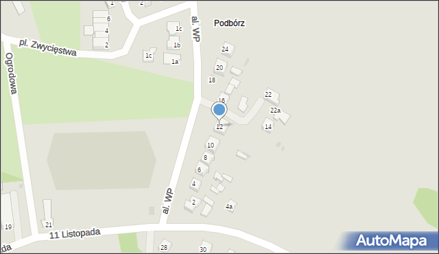 Poniatowa, Aleja Wojska Polskiego, 12, mapa Poniatowa