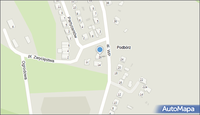 Poniatowa, Aleja Wojska Polskiego, 1b, mapa Poniatowa