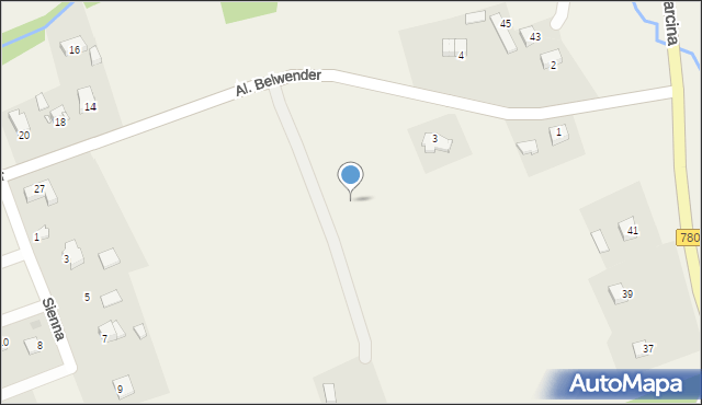 Poręba Żegoty, Aleje Belwender, 7d, mapa Poręba Żegoty