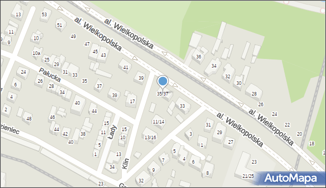 Poznań, Aleja Wielkopolska, 35/37, mapa Poznania