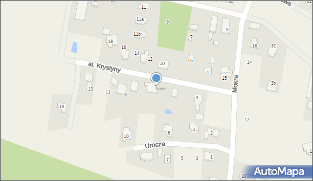 Prace Duże, Aleja Krystyny, 7, mapa Prace Duże