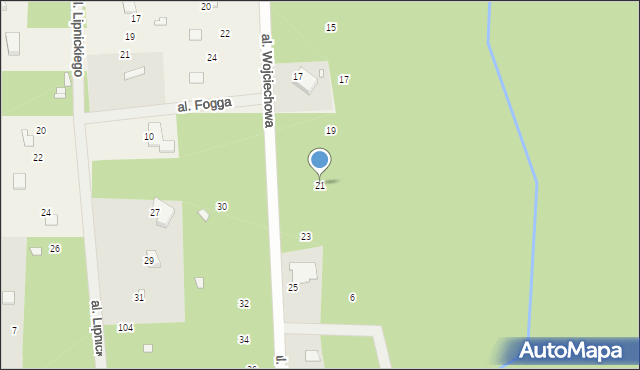 Prace Duże, Aleja Wojciechowa, 21, mapa Prace Duże