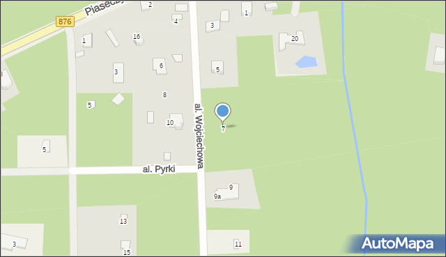 Prace Duże, Aleja Wojciechowa, 7, mapa Prace Duże