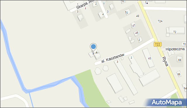 Prażmów, Aleja Kasztanów, 6, mapa Prażmów