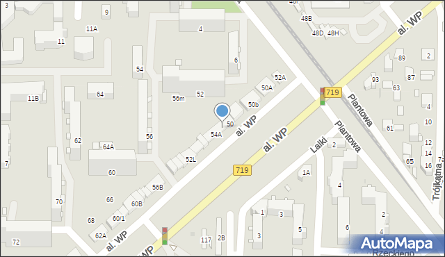 Pruszków, Aleja Wojska Polskiego, 52g, mapa Pruszków