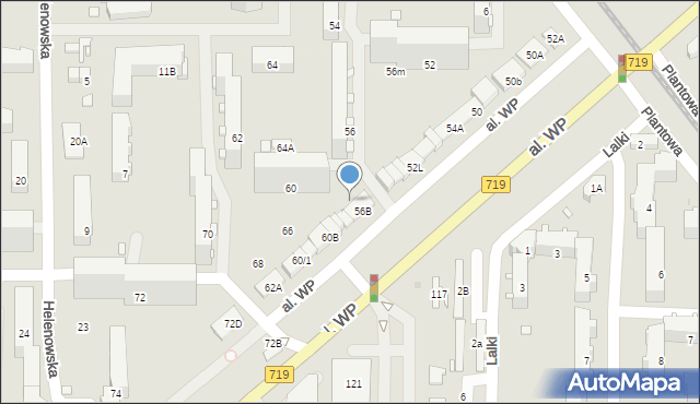 Pruszków, Aleja Wojska Polskiego, 61e, mapa Pruszków