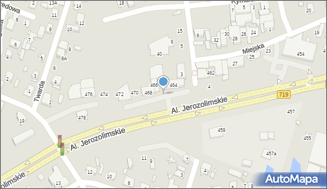 Pruszków, Aleje Jerozolimskie, 446, mapa Pruszków
