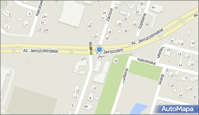 Pruszków, Aleje Jerozolimskie, 475, mapa Pruszków