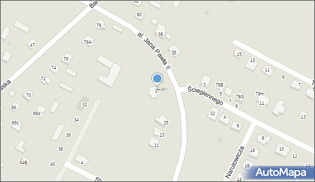 Przasnysz, Aleja Jana Pawła II, 27, mapa Przasnysz
