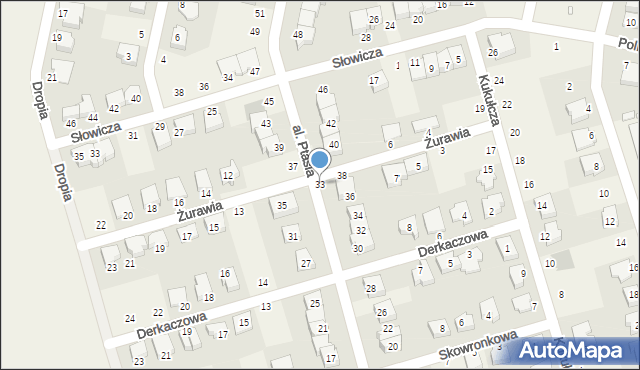 Przeźmierowo, Aleja Ptasia, 33, mapa Przeźmierowo