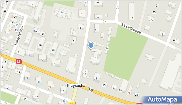 Przysucha, Aleja Jana Pawła II, 2a, mapa Przysucha