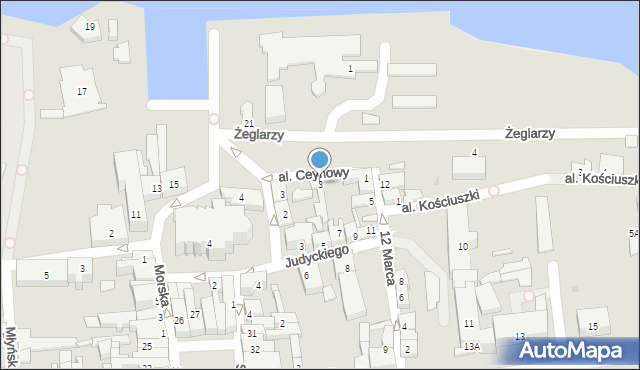Puck, Aleja Ceynowy, 3, mapa Puck