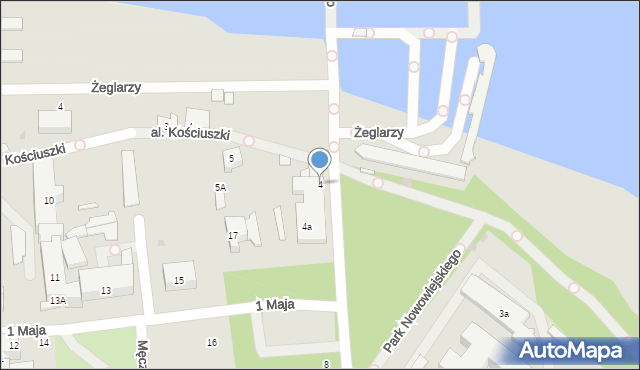 Puck, Aleja Lipowa, 4, mapa Puck