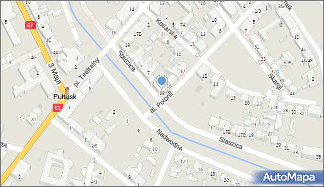 Pułtusk, Aleja Polonii, 18, mapa Pułtusk