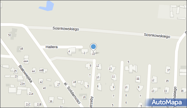 Pułtusk, Aleja Rydza-Śmigłego Edwarda, marsz., 12, mapa Pułtusk