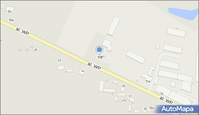 Pułtusk, Aleja Wojska Polskiego, 52B, mapa Pułtusk