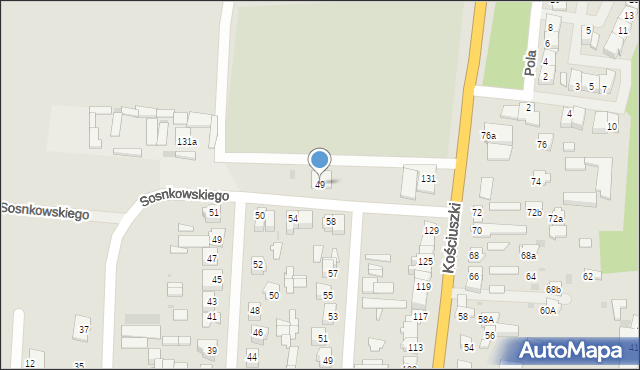 Pułtusk, Aleja Wyszyńskiego Stefana, ks. kard., 49, mapa Pułtusk