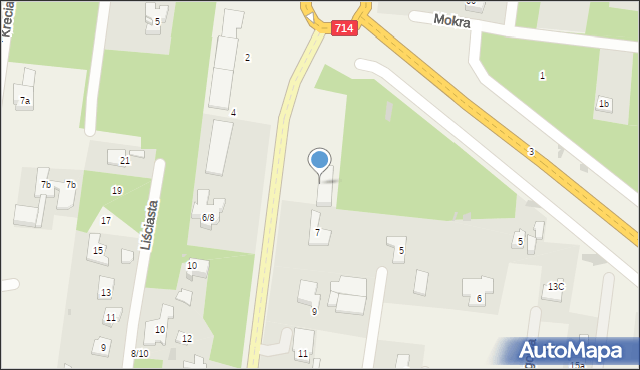 Rąbień, Aleksandrowska, 1-5, mapa Rąbień