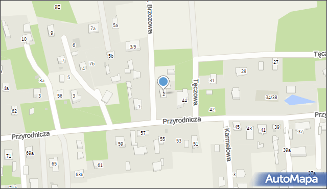 Rąbień AB, Aleja Brzozowa, 2, mapa Rąbień AB
