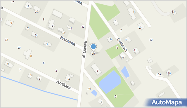 Radziejowice-Parcel, Aleja Lipowa, 45, mapa Radziejowice-Parcel