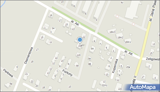 Radzymin, Aleja Armii Krajowej, 11a, mapa Radzymin